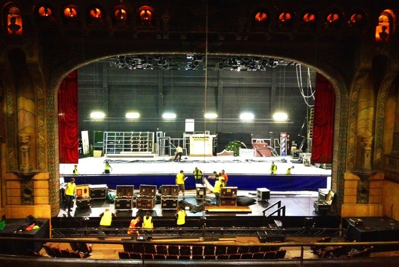 Backstage working area inside Capitol Theatre Sydney