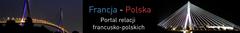 French-Polish relations portal banner with flags and text in Polish