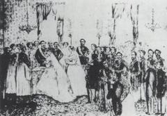 Baptism of Queen Emma and King Kamehameha IV at St. Andrew's Cathedral in 1862