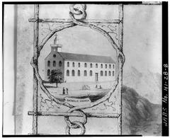 Our Lady of Peace Cathedral in Honolulu lithograph 1853