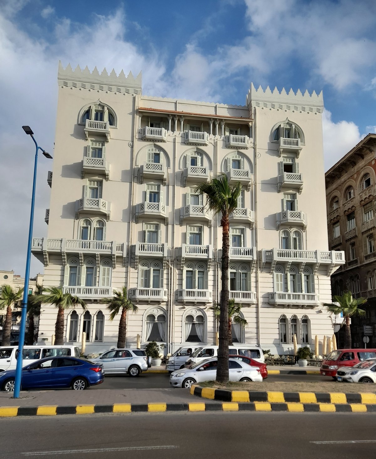 Egypt Wikimedians User Group visit to Alexandria in April 2025 with group photo
