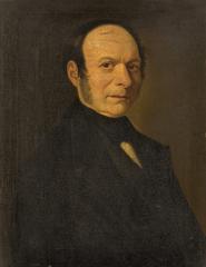 Portrait of Franz Rausch, piano maker, around 1850, detail from a painting by Carl Haunold