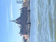 Central Railroad of New Jersey Terminal at Liberty State Park from the water in Jersey City