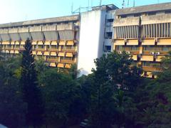 Civil Department building of BUET with greenery in front