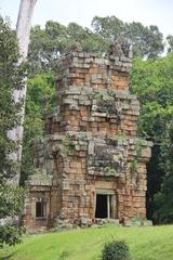 Prasat Suor Prat ancient Khmer towers in Angkor Thom near Angkor Wat Siem Reap Cambodia