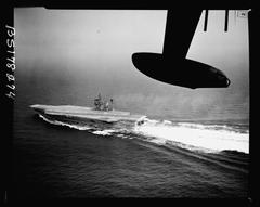 USS John F. Kennedy (CVA-67) aircraft carrier at sea