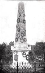 Historical monuments at Notre-Dame-des-Neiges Cemetery on Mount Royal in 1901