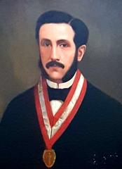 Portrait of Manuel Benjamín Cisneros, Peruvian lawyer, magistrate and politician