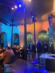 Interior foyer of Stadttheater in Landsberg am Lech with elegant architectural details