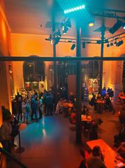 Landsberg am Lech Stadttheater foyer interior with elegant architecture and lighting