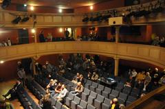 Interior of Stadttheater in Landsberg am Lech with audience seating