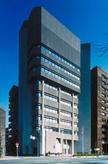 Exterior view of the Consulate Office Building in Osaka, designed by architect Entrepreneur in 1987