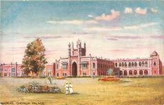 Chepauk Palace in Madras captured in 1907 showing traditional architecture