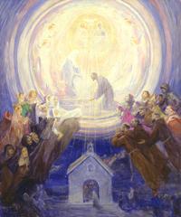 Apotheosis of the glorious Patriarch Saint Francis of Assisi painting