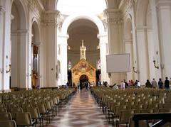Interior view of the Porziuncola inside Santa Maria degli Angeli Church in Assisi