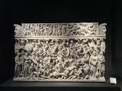 Ancient sarcophagus displayed at Palais Massimo
