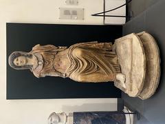 Ancient intricate marble sculpture at Palais Massimo