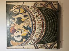 Ancient intricate mosaic artwork at Palais Massimo