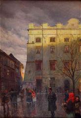 Józef Rapacki painting Szara Kamienica 1906-07