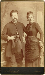 Portrait of Józef Hakowski with his wife Maria around 1880