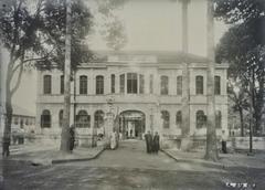 Indigenous hospital in Cholon, 1920s black and white photograph