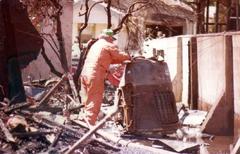 Wreckage of PSA Flight 182 crash site on September 25, 1978