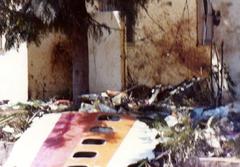 Wreckage of PSA Flight 182 crash on September 25, 1978