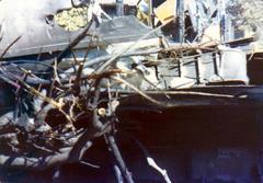 Wreckage of PSA Flight 182 crash on September 25, 1978