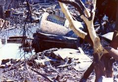 Wreckage of PSA Flight 182 crash site