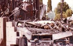 Wreckage of PSA Flight 182 crash site