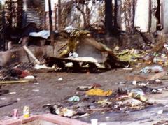 Wreckage of PSA Flight 182 crash on September 25, 1978