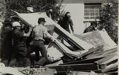 Crash site of PSA Flight 182 wreckage on September 25, 1978