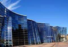 Christchurch Art Gallery building with glass facade