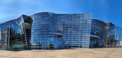 Christchurch Art Gallery modern building with reflective glass exterior in Christchurch New Zealand