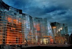 Modern Christchurch Art Gallery building in New Zealand