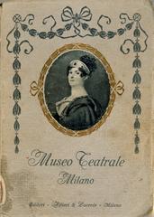 Vintage cover of Museo teatrale alla Scala catalog from 1914 Milan