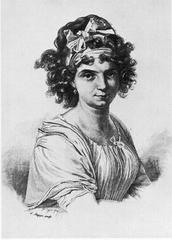 Portrait of Italian soprano Celeste Coltellini