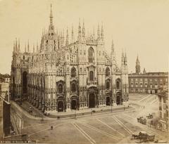 The Cathedral Milan by Roberto Rive 19th century artwork
