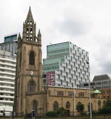 Church of Our Lady and Saint Nicholas in Liverpool with historic architecture