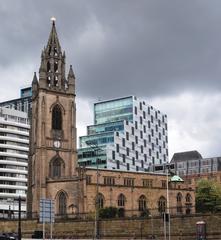 Exterior view of Church of Our Lady and St Nicholas, a listed building in Liverpool