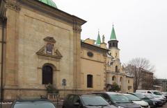 Carmelite Church in Piasek neighborhood of Kraków, Poland