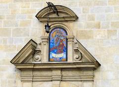 Carmelite Church in Piasek, Kraków, historic baroque architecture with tall towers and detailed facade