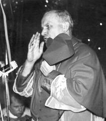 Karol Wojtyla during pastoral visitation of Carmelite order in Krakow 1967