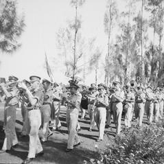 Massive reburial ceremony of war victims at Menteng Poeloeh cemetery in Batavia on April 5, 1948