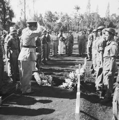 Mass funeral for war victims at Menteng Poeloeh Cemetery in Batavia, April 5, 1948