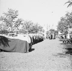Massive reburial ceremony of war victims at Menteng Poeloeh Cemetery in Batavia on April 5, 1948