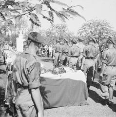 Massive reburial ceremony of war victims at Menteng Poeloeh cemetery in Batavia on April 5, 1948