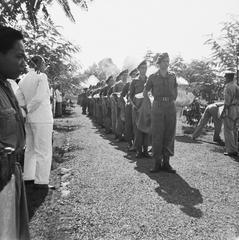 Massive reburial ceremony of war victims at Ereveld Menteng Poeloeh cemetery in Batavia on April 5, 1948