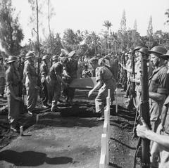 Massive reburial ceremony for war victims at Menteng Poeloeh cemetery in Batavia on April 5, 1948