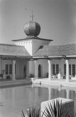Black and white photograph of Batavia, Java from September 1949 showing the Columbarium at the memorial cemetery Menteng Poeloeh